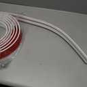 9.8 Ft Weather Stripping Door Seal Strip, Adhesive Foam Insulation Weather Strip for Winter, Soundproofing Weatherstripping for Door Frame Seal, Wedge Window Draft Stopper Gap Filler, White
