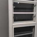 2 Pack Sliding Shed Windows 12"x29", White