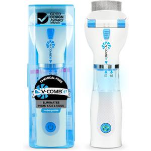A1 Rechargeable Chemical-Free Lice Removal Electric Comb, Pack of Refill Filters, Natural Head Lice Solution for Children & Adults, Electric Lice Vacuum Comb, for All Hair Types, Gentle Lice Care