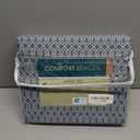 Comfort Spaces 100% Cotton Sheets Twin, Breathable, Naturally Cool Cotton Sheets, Soft Cotton Bed Sheets with 14" Elastic Pocket Fits up to 16" Mattress, All Seasons Sheet Set, Diamond Blue 3 Piece