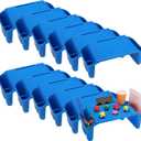 Kisston 12 Pcs Kids Lap Desk Bulk Tray Lap Table Bed Table Plastic Desk with Extra Storage Space Activities Children Portable for Kids Students Work Study School Classroom(Blue)