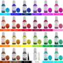 24 Color Epoxy Pigment - Crystal Transparent Dye for DIY Resin Art, Jewelry Making - Concentrated UV Resin Colorant for Paint, Tumbler, Craft - 0.35 oz/10ml Each