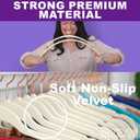 MIZGI Ivory Velvet Hangers 100 Pack Non Slip Heavy Duty Rose Gold Hooks