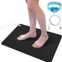 Grounding mat Kit for Healthy Grounding Energy, Grounding Pad for Sleep with Grounding Wristband & 15ft Grounding Cord, for Improve Sleep (12x24 Inch)