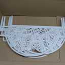 Plastic Garden Picket Fence,Garden Edging Decorative Border,Decorative Garden Fence,8 Pieces,Overall Length 160 Inches.,White B.