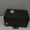 5 Gallon 14 Gauge Steel Hydraulic Fluid Reservoir Tank with Inlet 1-1/2" FNPT and Outlet 3/4" FNPT, Integral Mounting Foot On Each End