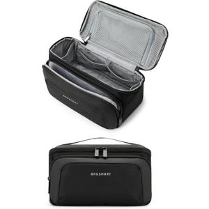 BAGSMART Toiletry Bag for Men, Wide Opening Travel Bag for Toiletries, Dopp Kit Water Resistant Shaving Hygiene Bag for Bathroom Shower, Toiletries Accessories,Travel Essentials-Black BAGSMART Toiletry Bag for Men, Wide Opening Travel Bag for Toiletries, Dopp Kit Water Resistant Shaving Hygiene Bag for Bathroom Shower, Toiletries Accessories,Travel Essentials-Black