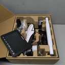 Sainlogic Weather Stations Wireless Indoor Outdoor SA6, Weather Station with Rain Gauge and Wind Speed, Weather Forecast, Temperature, Air Pressure, Humidity, Moon Phase, Alarm Clock(No WiFi)