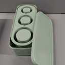 Tcamp Ice Mold for Stanley Cup 30-40 oz Tumbler Cup Ice Mold, Silicone Ice Cube Tray With Lid and Bin for Chilling Cocktails, Whiskey, Drinks, Coffee, Easy Fill and Release Ice Maker (Green)