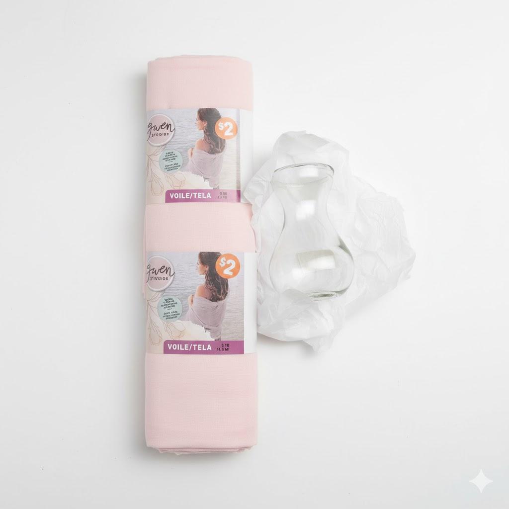 2 PACK Gwen Studios Shawls, and Small 1ct Glass Vase