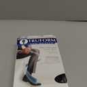 Truform Compression Socks, 20-30 mmHg, Men's Dress Socks, Thigh High Over Knee Length, Black, Large (Large (1 Pair))