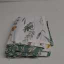 SLEEPBELLA Duvet Cover Set 600 Thread Count Cotton Bedding Set (Twin, White&Green Floral)