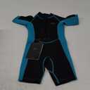 Hevto Kids Wetsuit Shorty for Boys Toddler Girls Youth 2mm Neoprene Thermal Wet Suit Front Zip for Swimming Snorkeling Surfing Diving Size 5
