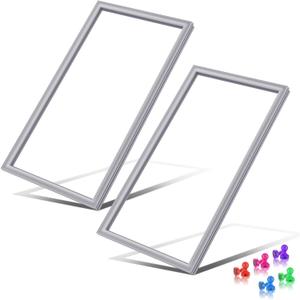 [2 PACK] UPGRADED 5304505782 216522370 Freezer Door Gasket Compatible with Frigidaire Refrigerator Door Gasket Seal FPRU19F8RFC FPUH19D7LF1 Freezer Seal Replacement Electrolux Fridge Door Gasket Seal