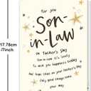 24 x Fathers Day Card Gifts for Son In Law, Son In Law Father's Day Card from Father-in-law and Mother-in-law