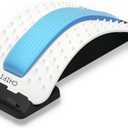 Multi-Level Back Stretching Device - Immediate Relief for Herniated Disc, Sciatica, Scoliosis, Lower and Upper Back Stretcher Support and Pain Relief (Blue)