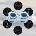 2pcs 1.98" Trailer Axle Trailer Hub Cap,Trailer Bearing Dust Cap Cup Grease Cover with 6 Rubber Plugs,Suitable for Most 2000 to 3500 Pound Dexter Trailer