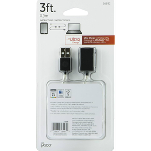 GE home electrical GE 6-Outlet Surge Protector, 3 Ft Extension Cord, 840 Joules, Power Strip, Flat Plug, Integrated Circuit Breaker, Wall Mount, UL Listed, White, 37210