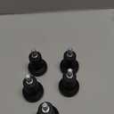 Bell Glides Replacement Office Chair or Stool Swivel Caster Wheels to Fixed Stationary Castors, for Carpet High Profile Bell Glides with Separate Self Adhesive Felt Pads, Chair Feet Wheel Stopper