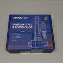 KAX 4-Pack Ignition Coils and Double Iridium Spark Plug Set Compatible with Subaru 2014-16 Forester 2.5L, 2013-14 Outback 2.5L, 2013-14 XV Crosstrek, 2013-14 Impreza 2.0L, 2013-14 Legacy 2.5L