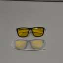 KALIYADI Night Vision Glasses for Men, Lightweight Night Driving Glasses for Driving (Night Vision/NightVision/NightVision), 2 pack, Black