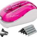 Electric Stapler-Pink,Including 2000 Staples and 1 Staple Remover, Suitable for Palm Size and high Comfort25 Sheet Capacity, AC Adapter or Battery PoweredBattery not Included