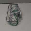 TAILI Sponge Holder with Strong Suction Cup, 4-in-1 Rustproof Sink Organizer - Sink Caddy Holds Sponges, Brushes, Stoppers & Scrapers - Black