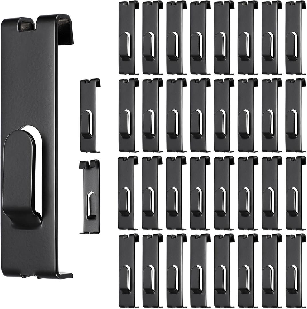 Sumnacon Grid Wall Hangers - 35 Pack Black Display Hooks for Artwork, Painting, Photography, Canvas - Utility Metal Hooks for Home, Outdoor Art Show, Craft Show
