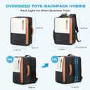 Travel Laptop Backpack, Large Work Bag for Women Men, Carry On Luggage Suitcase Airline Approved Personal Item Backpack, 17" Waterproof Computer Bag for College Hiking Weekender Essentials