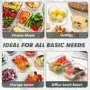 VERONES 12 Packs Glass Food Storage Containers Set, Airtight Glass Lunch Containers, Glass Meal Prep Containers with Lids,Exclusive of BPA, for Microwave, Oven, Freezer & Dishwasher Friendly,Grey