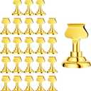 Urban Deco 24 Pieces Table Card Holder Place Card Holders 1.7 inches Gold Steel Card Holders for Photos, Food Signs, Memo Notes, Weddings, Restaurants, Birthday(Gold 24PK)