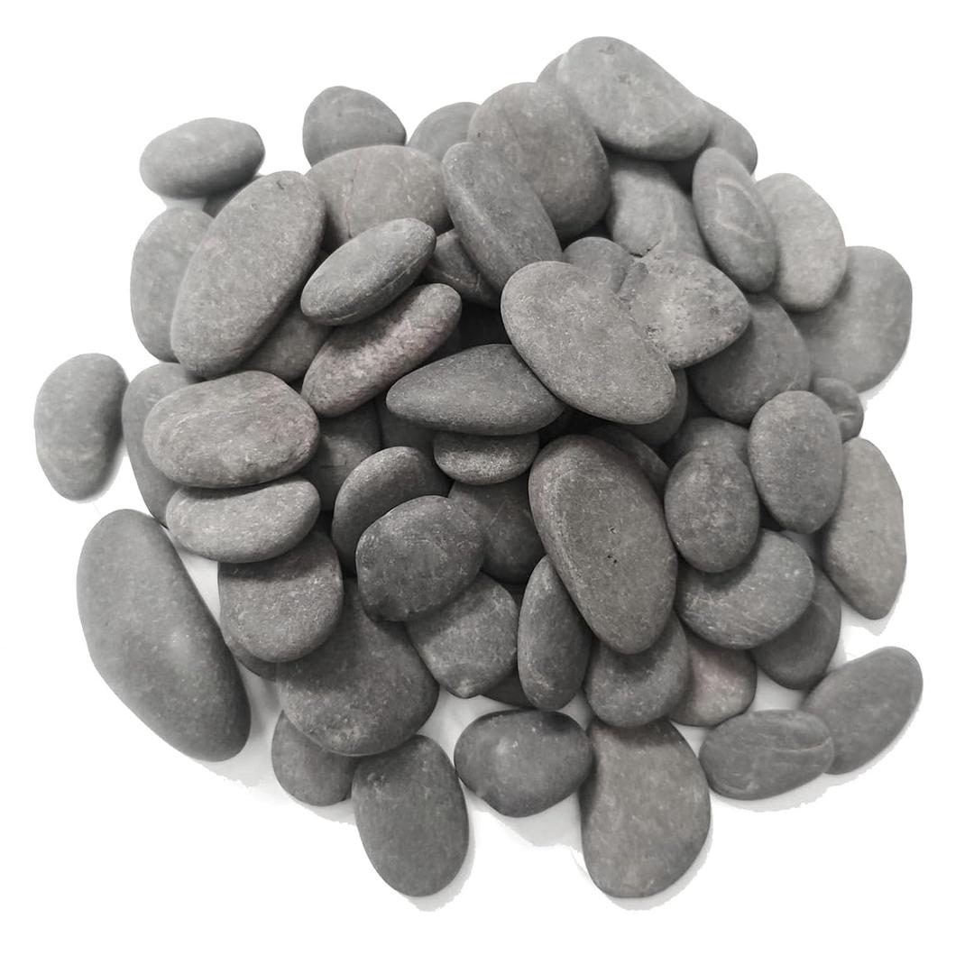 2 lbs River Rocks (1"1.7") Aquarium Gravel, Rocks for Fish Tank Decorative Pebbles for Plants Rocks for Plants Drainage