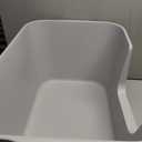 LivLab Mker XL Cat Litter Box with High Sides, 24.6 in, Gray