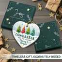 Christmas Ornaments for Coworkers 2025, Coworker Appreciation Gifts, Ceramic Ornaments for Christmas Office Decor, for Office Friends, Colleagues, Work Besties