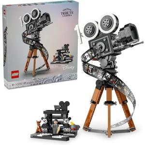 LEGO Disney Walt Disney Tribute Camera Building Set - Bedroom or Office Decor for Men & Women, Ages 18+ - Collectible Craft Model Kit - Gift Idea for Fans - 43230