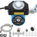 Instant Hot Water Recirculating Pump with Stainless Steel Adjustable Bypass Valve Kit for Tank Water Heaters Circulator Pump with Upgraded Timer Water Recirculating System with Complete Kit