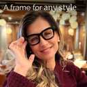 CCVOO Stylish Reading Glasses for Women, Stylish Eyeglasses, Blue Light Readers, Cheaters