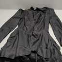 Saniplaycos Women's Steampunk Victorian Jacket Coat Medieval Vintage Gothic Tailcoat Long Sleeve Tuxedo Shirt (Black)