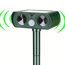 2pc Solar- Soundwave technology Pest Repellent Device with Motion & Solar Panel - Outdoor Animal 