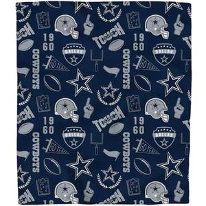 Pegasus Sports Dallas Cowboys 40'' x 50'' Collage Icons Polar Fleece Blanket