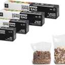 Variety Slider Storage Bags, 4 Sizes- 145 Count, Expandable Bottom, Microwave-Safe, Zero BPA