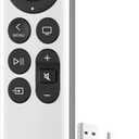 Replacement Remote Control for All Apple TV Remote - (Silver)