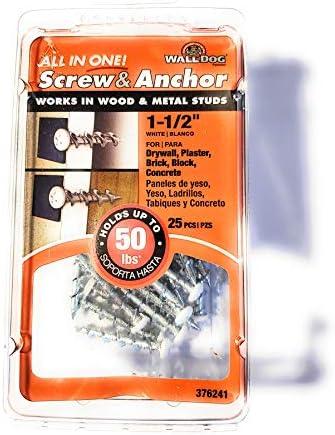 Walldog 1-1/2 in. Hi-Lo Steel Pan-Head Phillips Anchors (28-Pack)