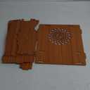 Temple Mandir for Home with Door | Wooden MDF, Assembly Required | Pooja Unit with Storage Space | LED Light and Wall Mounts | Pooja Mandir for Home Big Size 21.2x16.5x10.2 inch