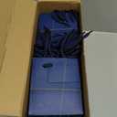 Sherr 100 Pcs Mini Gift Bags Bulk, 4 x 2.75 x 4.5 in Paper Bag with Tag, Extra Small Paper Gift Boxes with Handles for Birthday, Party Favor, Wedding, Small Business, Spring Easter(Navy Blue)