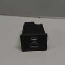 MOTOKU Center Console SYNC 3.4 USB TypeC Interface Charger Socket Adapter Module Hub for Ford Bronco Sport F150 Mustang MachE Maverick 20202025 Dual Port Support for Apple Carplay Android