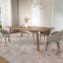 6x9 Washable Area Rug for Living Room, Non-Slip Soft Modern Abstract Large Carpet, Low Pile Neutral Rugs for Bedroom, Dining Room, Home Office, Dorm, Indoor Decor, Taupe Brown
