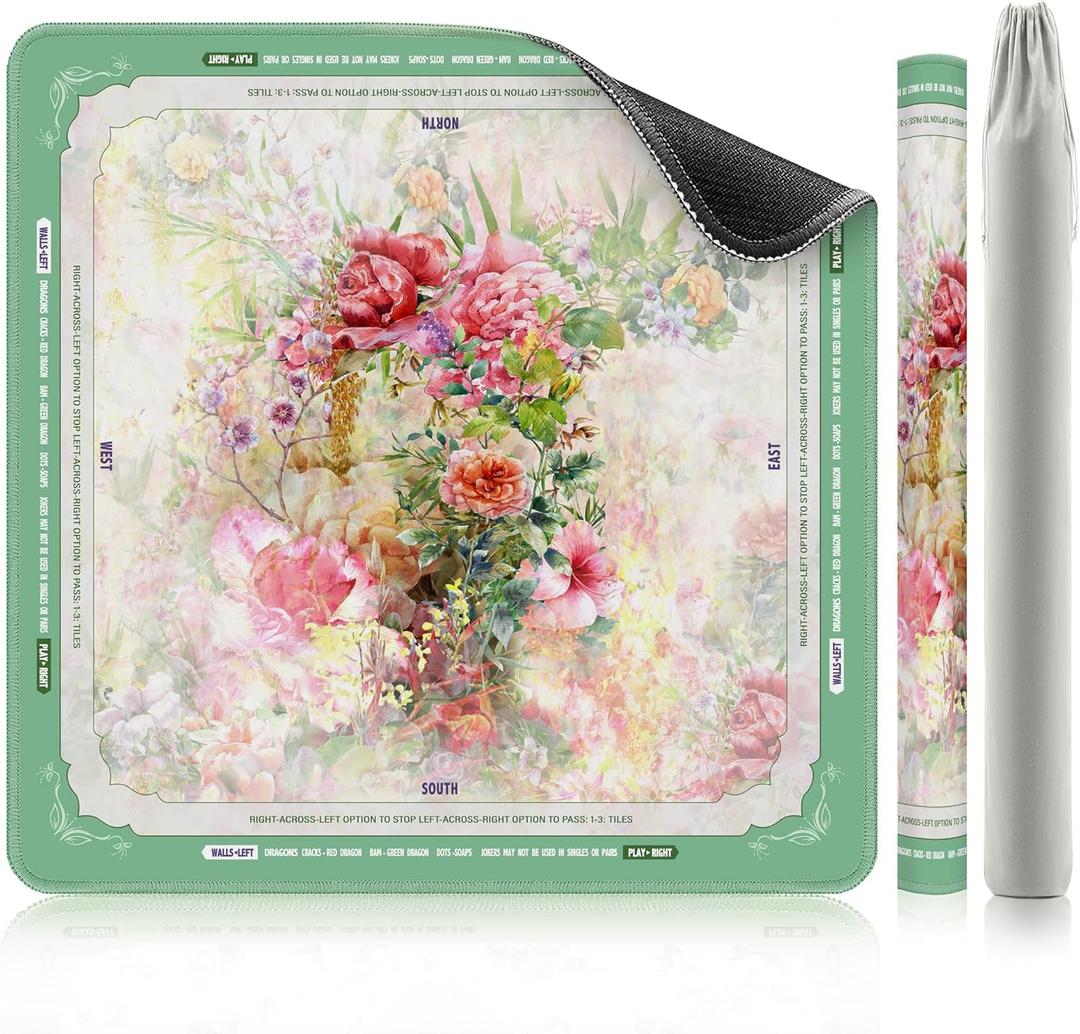XINTONG American Mahjong Mat, 32×32 Inches,3mm Thickness, 32 inches × 32 inches × 0.12 inches
