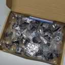 Ravinte 25 Pack Oil-Rubbed Bronze Kitchen Cabinet Square Knob Single Hole Cabinet Hardware for Dresser Drawer Cabinet Pulls Drawer Knobs Cabinet Knobs