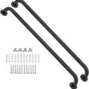 2 Pack 32 Inch Anti Slip Shower Grab Bar Oil Rubbed Black 1.25" Diameter, Munzong Bathroom Grab Bar, Knurled Bathroom Balance Bar,Safety Hand Rail Support Handicap Elderly Senior Assist Bath Handle
